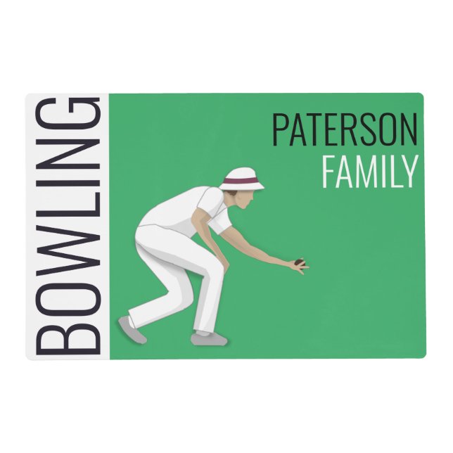 Lawn Bowls Placemat (Front)