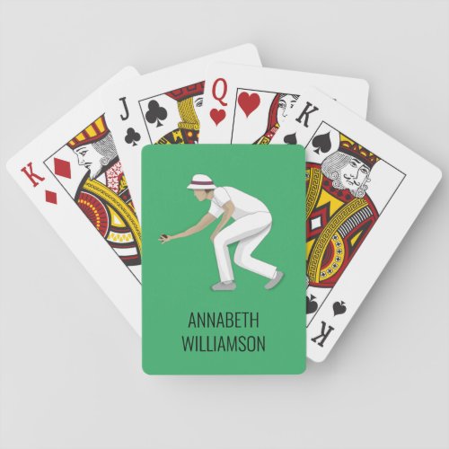Lawn Bowls Poker Cards