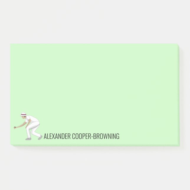 Lawn Bowls Post-it Notes (Front)