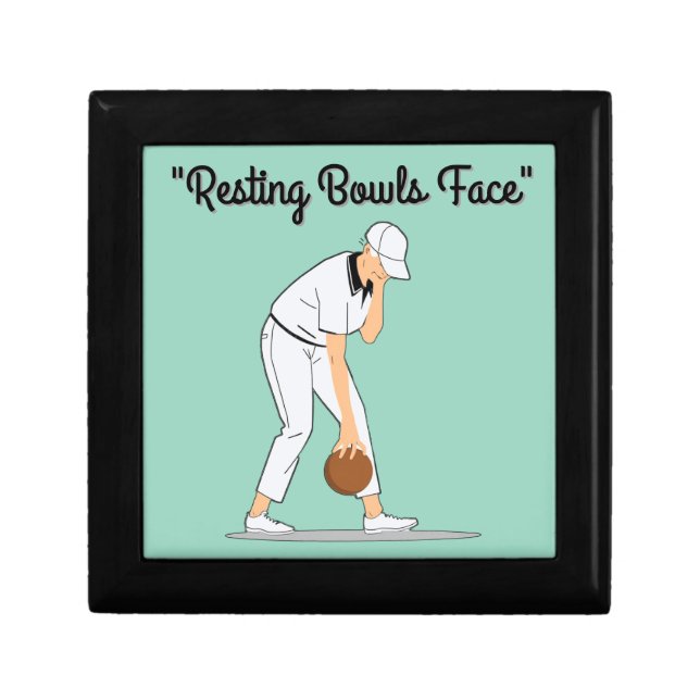 Lawn Bowls: Resting Bowls Face Gift Box (Front)