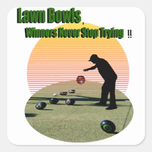 Lawn Bowls The Winners Design,  Stickers