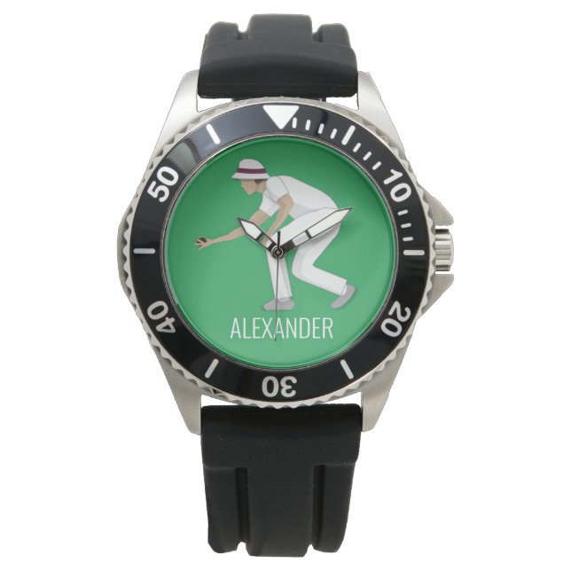 Lawn Bowls Watch (Front)