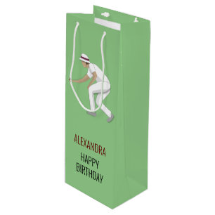 Lawn Bowls Wine Gift Bag