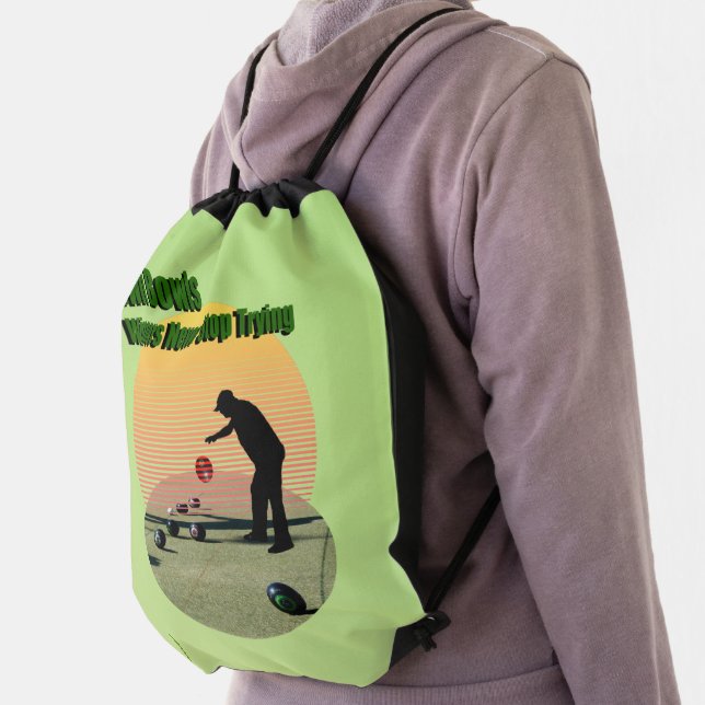 Lawn Bowls Winners, Drawstring Bag  (Insitu)