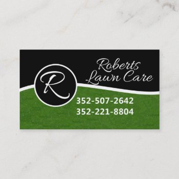 Lawn Business Business Card by OneStopGiftShop at Zazzle