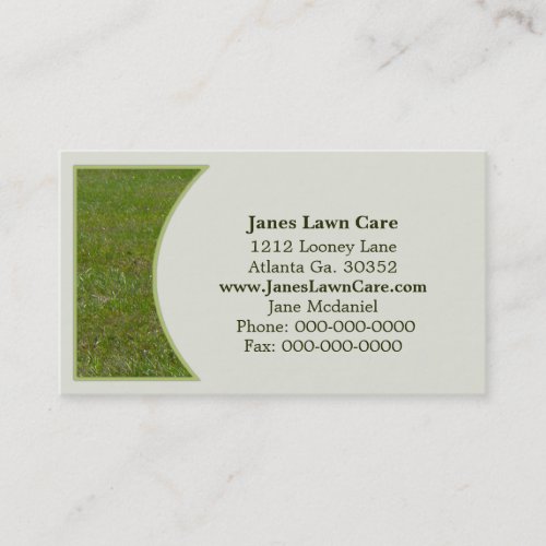 Lawn Business Card
