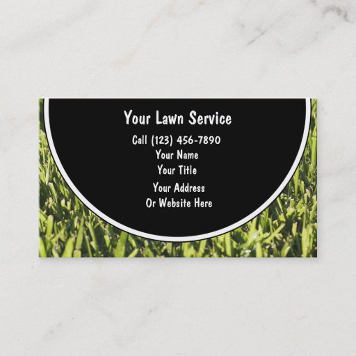 Customizable Lawn Business Cards
