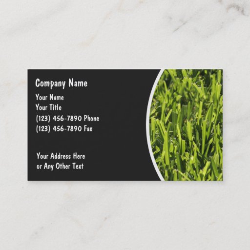 Customizable Lawn Business Cards