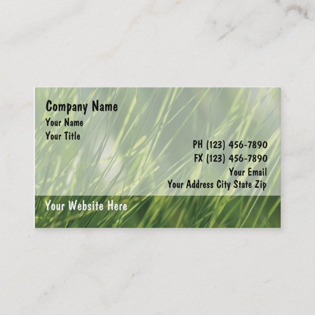 Lawn Business Cards (Front)