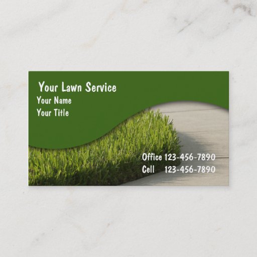 Customizable Lawn Business Cards