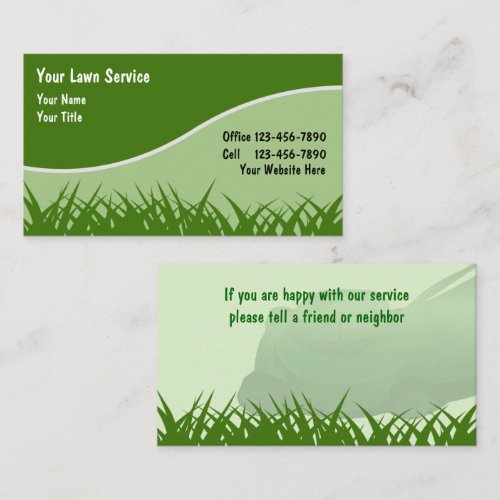Lawn Business Cards
