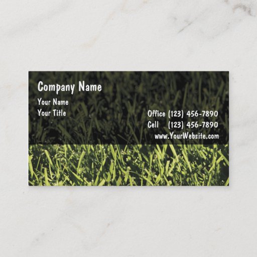 Customizable Lawn Business Cards