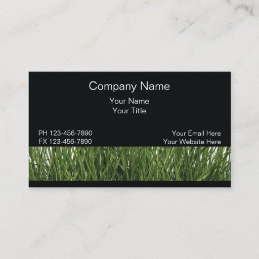 Customizable Lawn Business Cards
