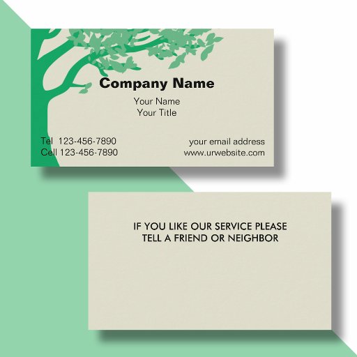 Customizable Lawn Business Cards NEW