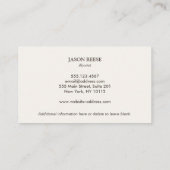 Lawn Care All Season Landscaping Business Card (Back)