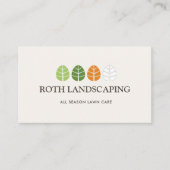 Lawn Care All Season Landscaping Business Card (Front)