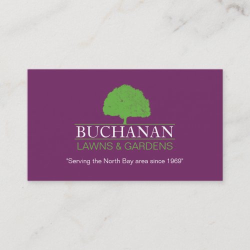Lawn Care and Gardening Business Card