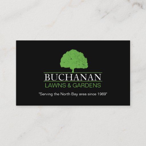 Customizable Lawn Care and Gardening Business Card