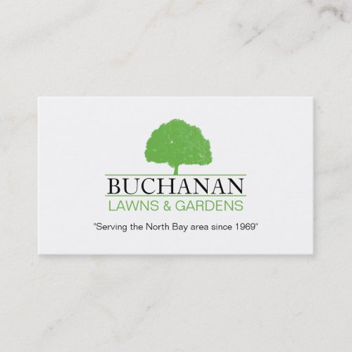 Lawn Care and Gardening Business Card