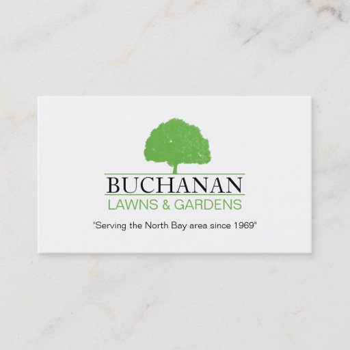 Customizable Lawn Care and Gardening Business Card