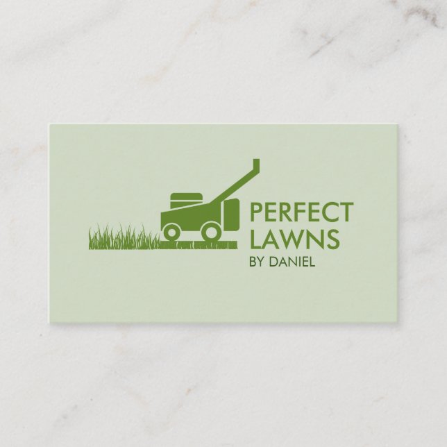 Lawn care and Gardening business card (Front)