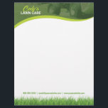 Lawn Care and Grass Cutting Maintenance Letterhead<br><div class="desc">If you are an expert lawn care service helping to bring outdoor spaces to life, you will want to brand yourself well by using a letterhead while corresponding with customers. Let potential clients know you specialize in lawn mowing, weed wacking and landscaping that stands out in every season. A custom...</div>