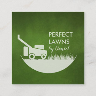 Lawn care and landscaping business card