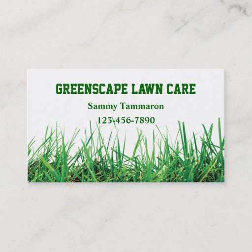 Customizable Lawn Care and Landscaping Business Card Templates