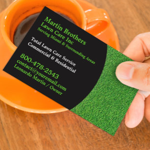 Lawn Care and Landscaping Business Card Template
