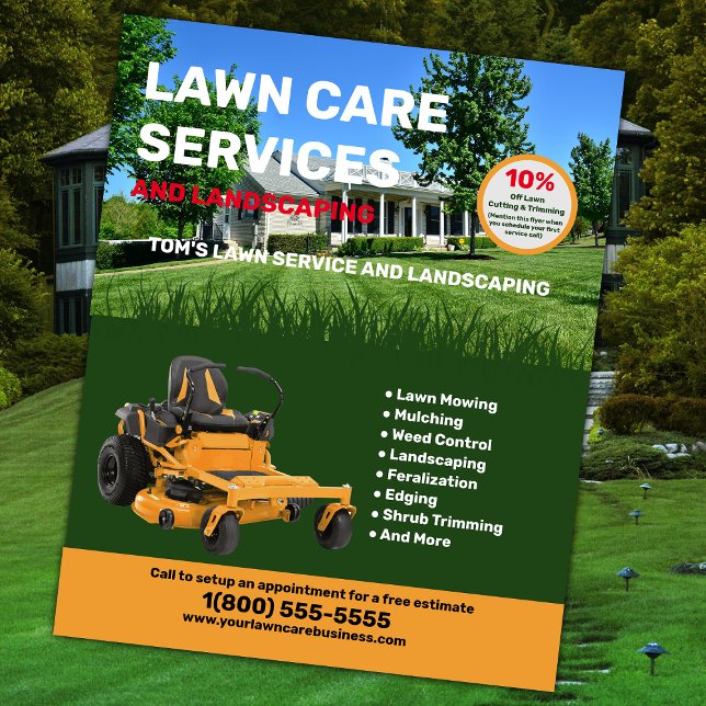 Lawn Care and Landscaping Business Flyer (Creator Uploaded)