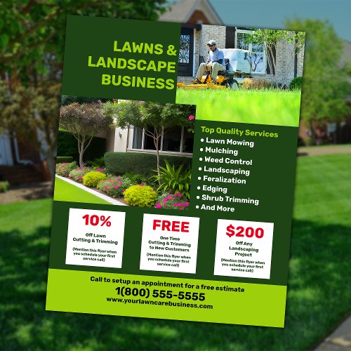 Lawn Care and Landscaping Business Flyer