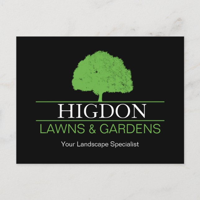 Lawn Care and Landscaping Flyer Postcard (Front)