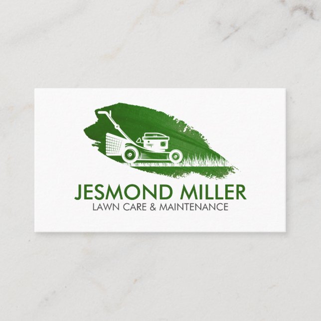 Lawn Care and Maintenance Business Card (Front)