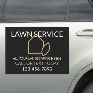 Lawn Care and Service Professional Car Magnet