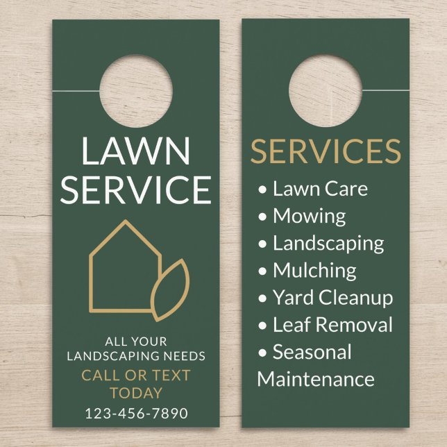 Lawn Care and Service Professional Door Hanger (Creator Uploaded)