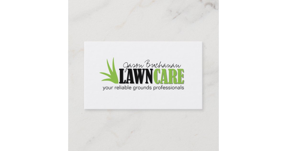 Lawn care and Yard Maintenance Business Card Zazzle