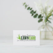 Lawn care and Yard Maintenance Business Card (Standing Front)