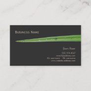 Lawn Care Blade Of Grass Nature Business Card at Zazzle