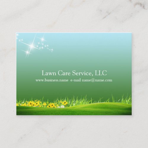 lawn care business business card templates