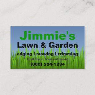 Lawn Mower Business Cards Zazzle Lawn Care Business Card