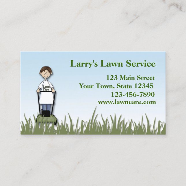 Lawn Care Business Card (Front)