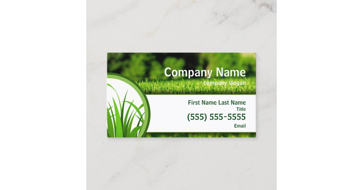 Lawn Care Business Card Zazzle lawn-care-business-card-zazzle