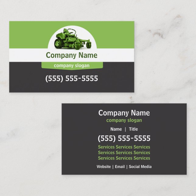 Lawn Care Business Card (Front/Back)