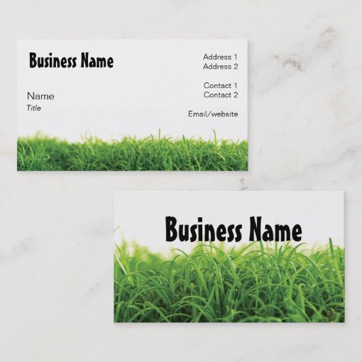 Lawn Care Business Card | Zazzle