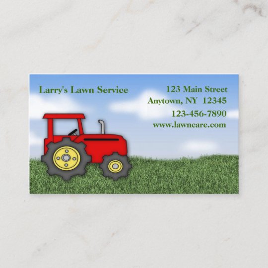 Lawn Care Business Card | Zazzle.com