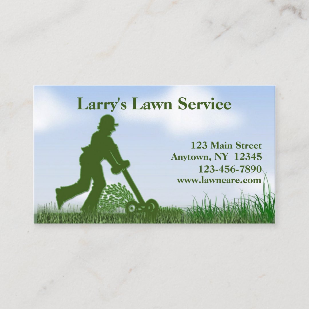 Lawn Care Business Card | Zazzle