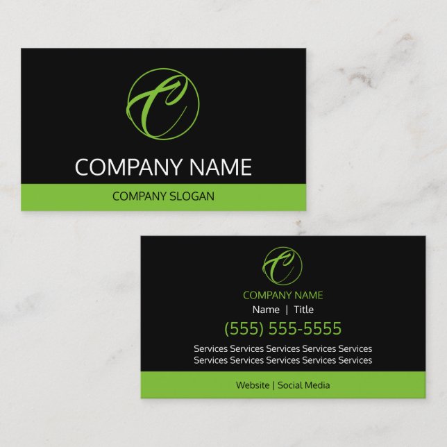 Lawn Care Business Card (Front/Back)