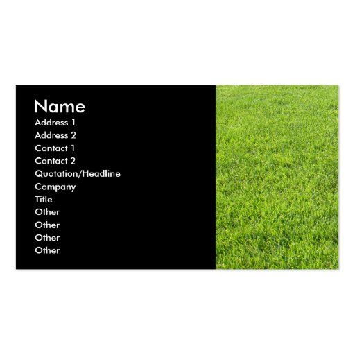 Lawn Care Business Card