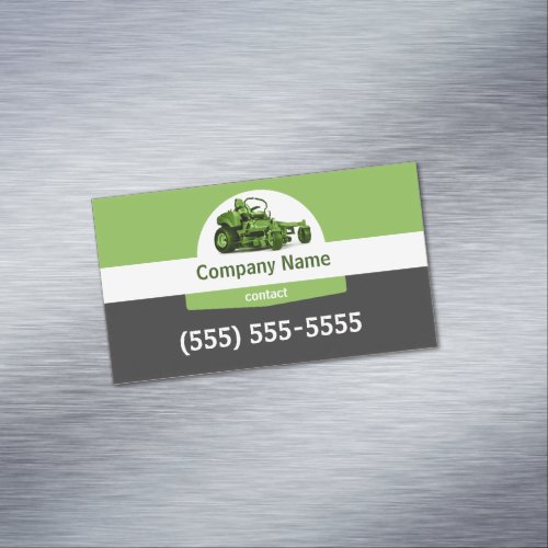 Lawn Care Business Card Magnet