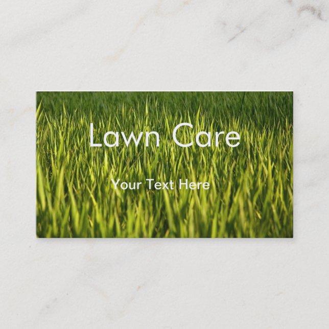 Lawn Care Business Card Template (Front)